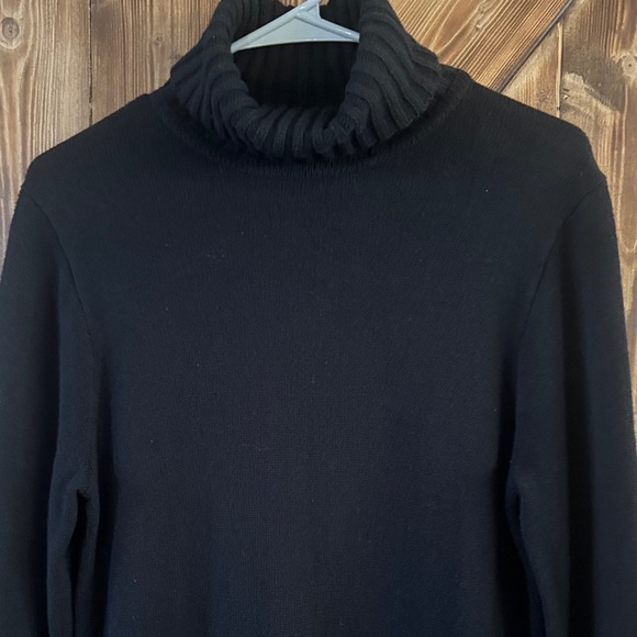 J. Crew Black Turtleneck sweater dress - Picture 7 of 8